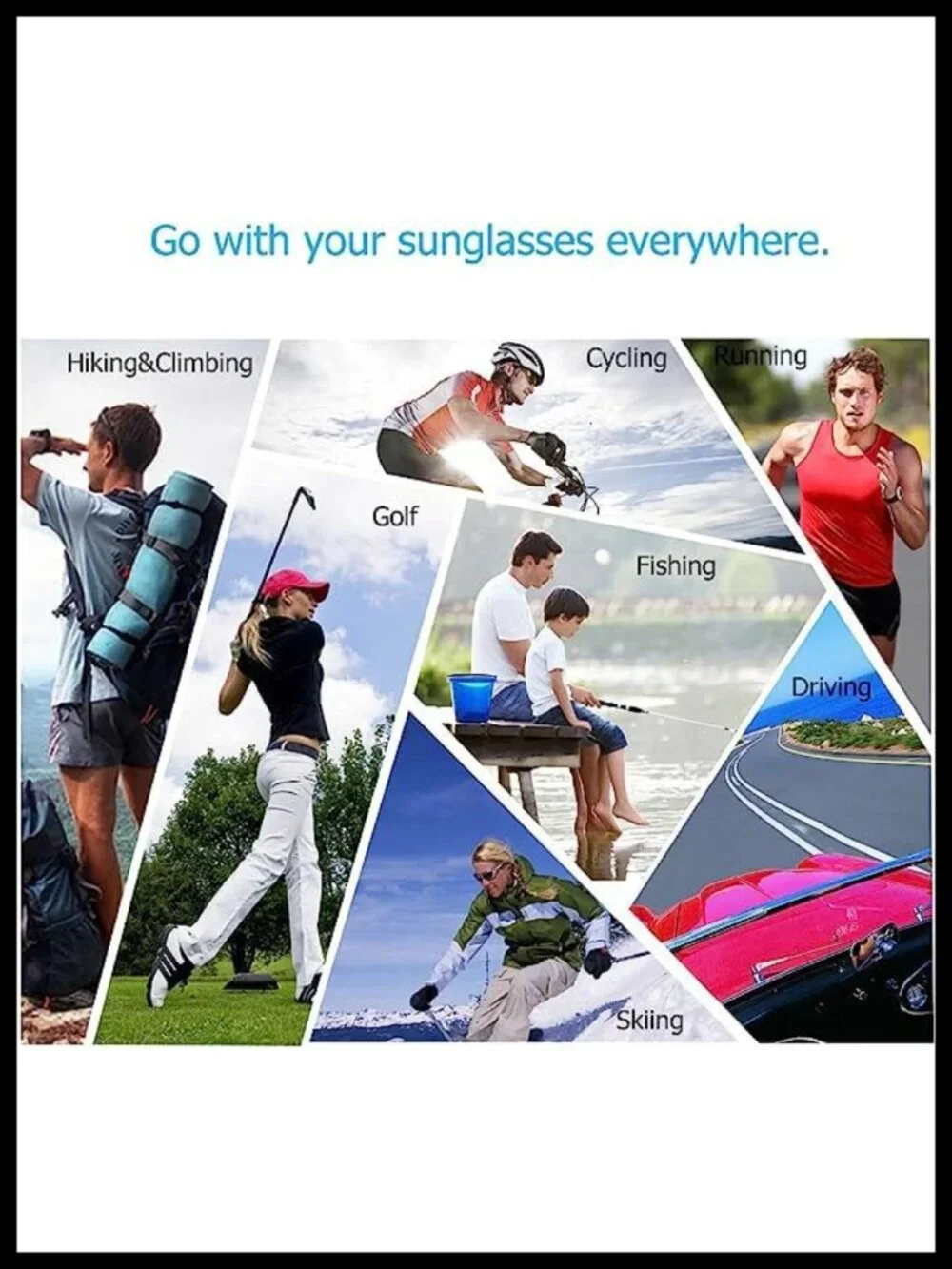 Oversized Square Acetate Sunglasses UV400 Protection 70mm Lens